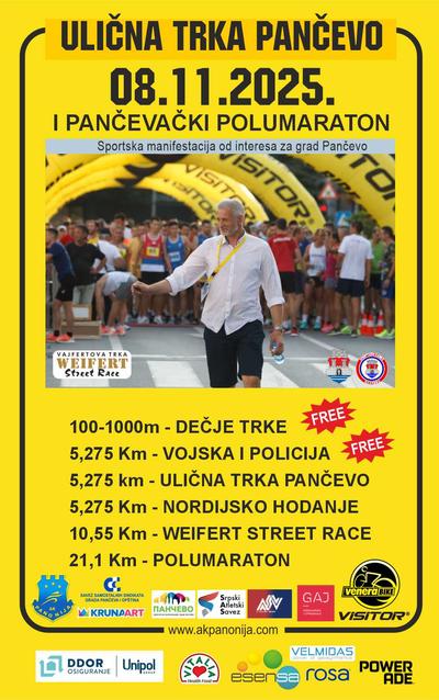 1. PANČEVAČKA ULIČNA TRKA - I POLUMARATON